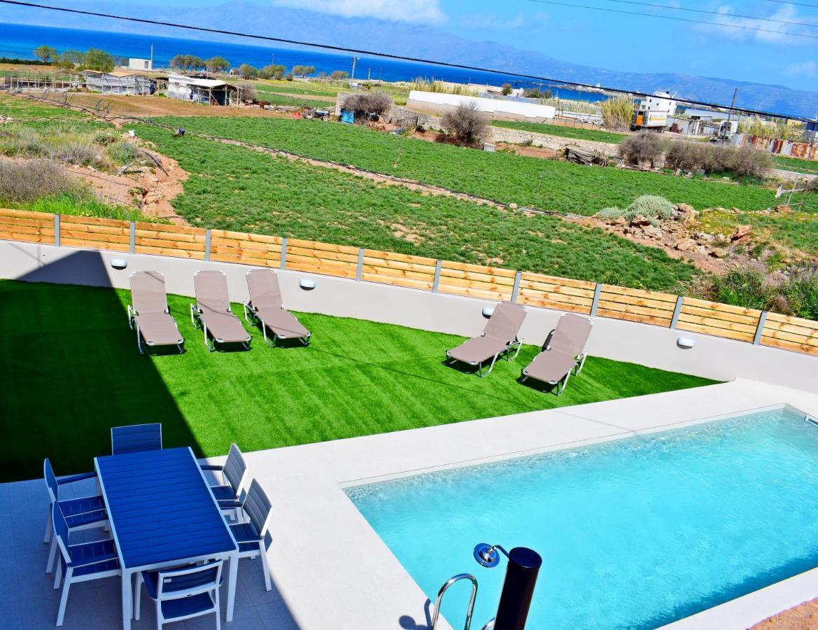 Balos Residence Private Pool Seafront Seaview Kíssamos Dış mekan fotoğraf
